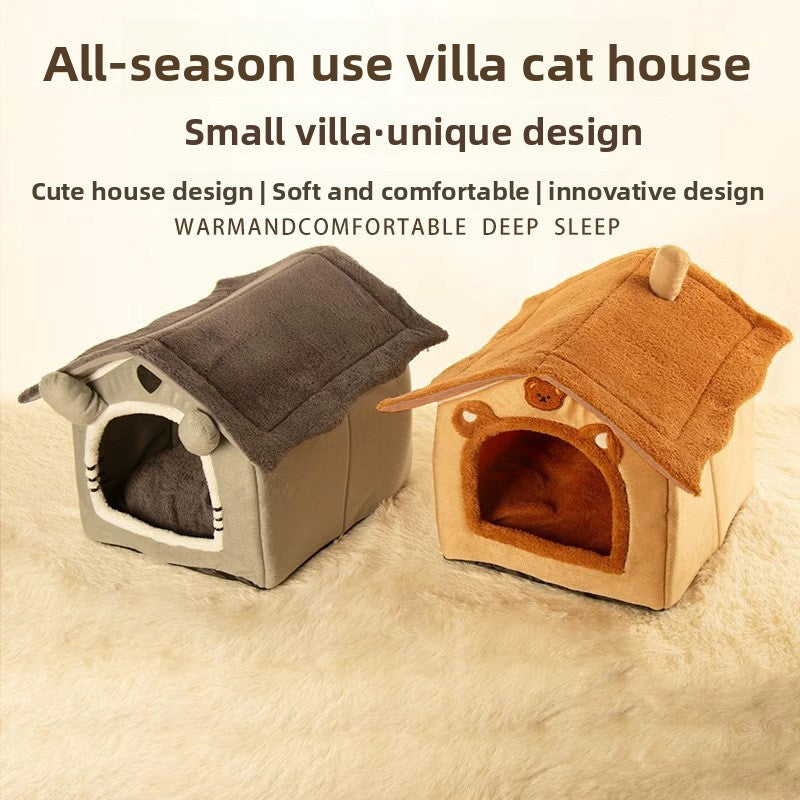 House-Shaped Pet Bed